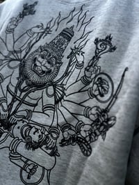 Image 4 of LORD NARASIMHA /Crewneck (White/Black)