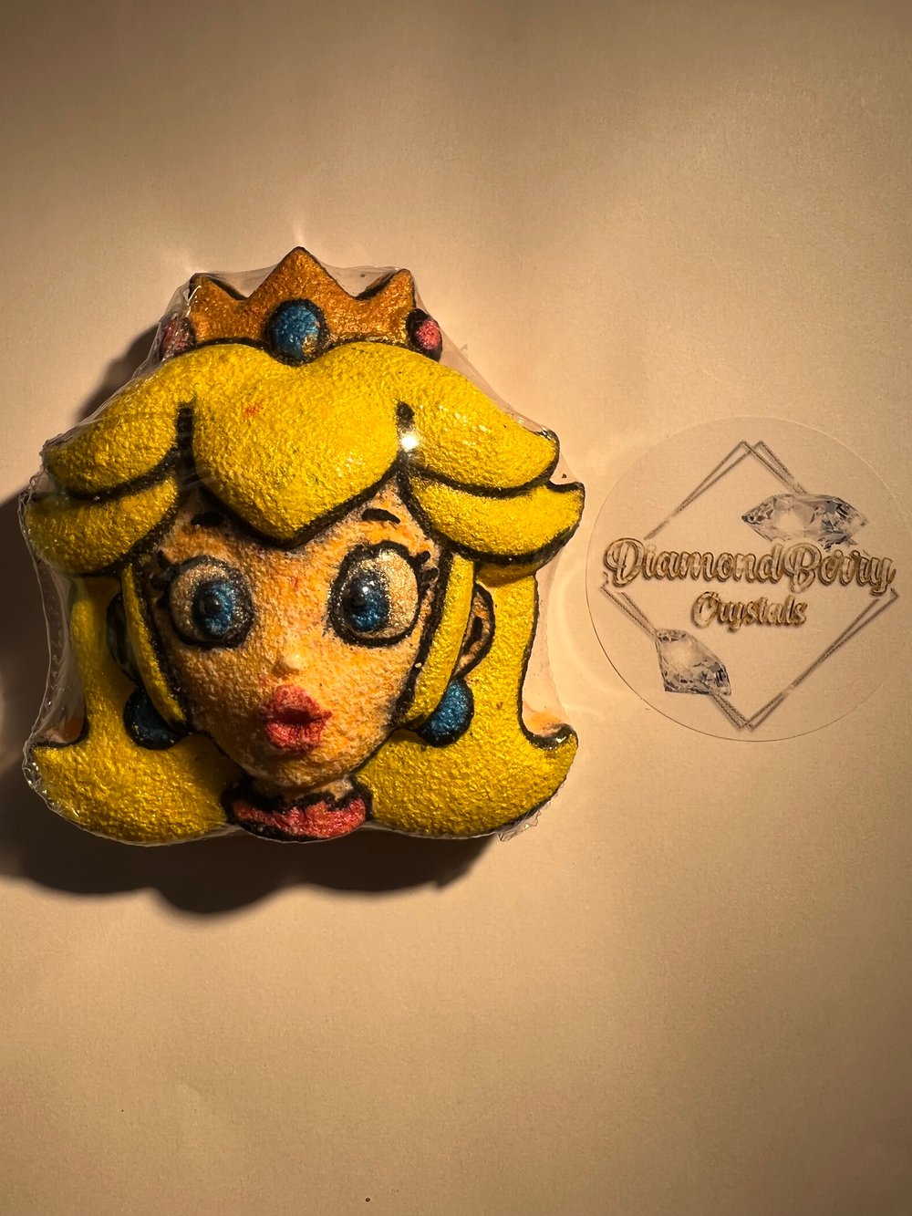 Image of peach bath bomb