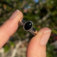 Image 4 of BLACK ONYX STACKER- SIZE 6