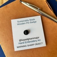 Image 4 of Jeremy Badger Wooden Pin Badge