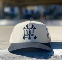 Image 1 of “New York New York” SnapBack Cream Black Brim copy