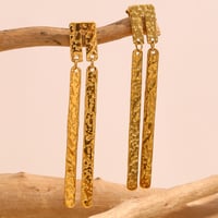 Image 2 of Molten Mirage Drop Earrings