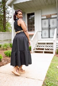 Image 2 of Collared Dress w/Tan Belt