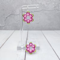 Image 4 of Hepatica Flower Earrings