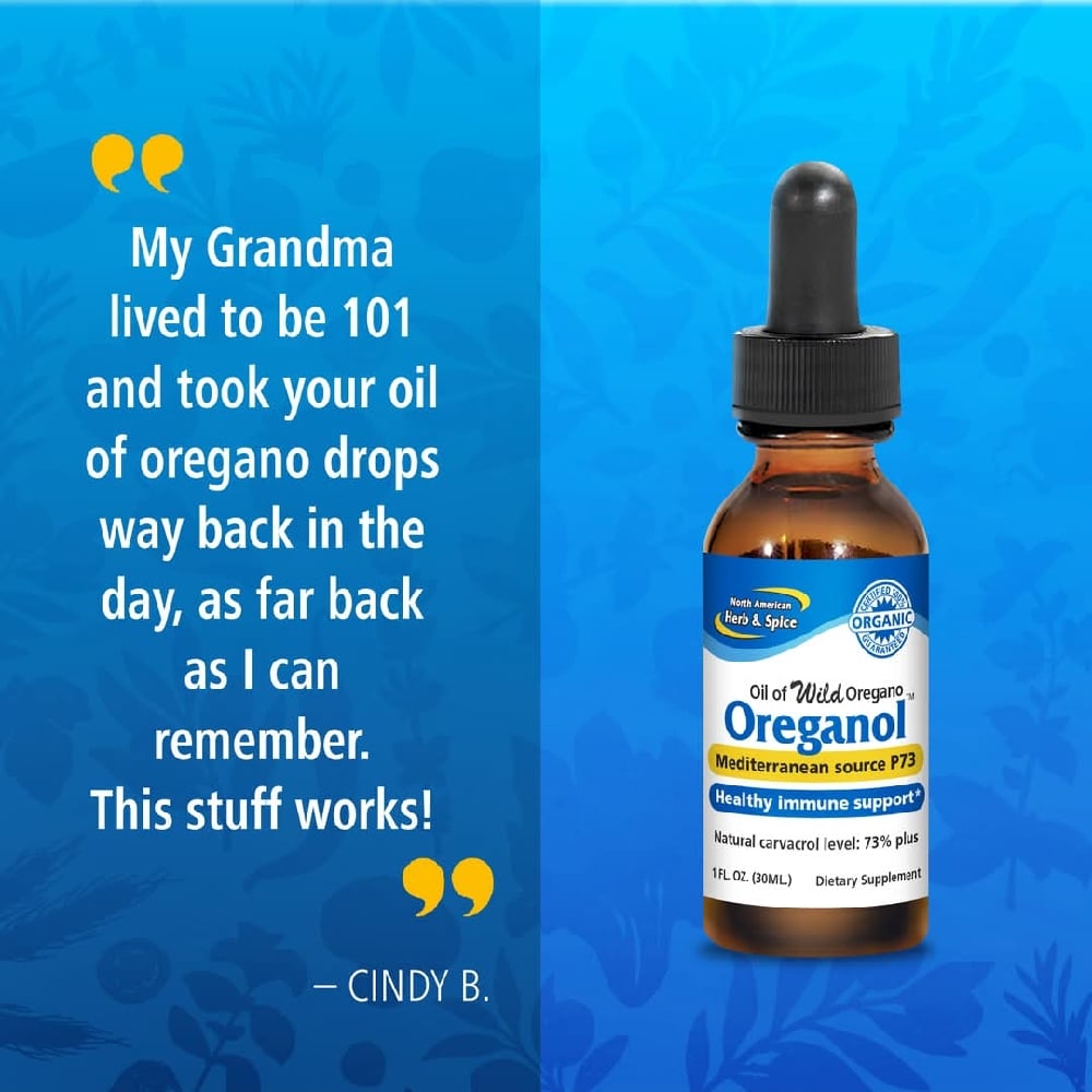 North American Herb & Spice Wild Mediterranean Oregano Oils w/P73. (73%-84% Carvacrol). Herpes.