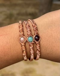 Image 4 of Red Garnet Copper Bracelet ❤️‍🔥