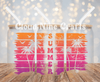 Summer Ombré Glass Cup 16 oz