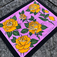 Image 2 of Yellow roses original painting 