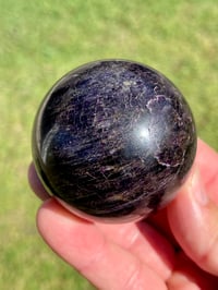 Image 13 of Charoite Aegirine & Pyrite Sphere I Siberia Russia #2952 