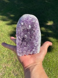 Image 11 of Amethyst Base Cut Polished Edge #2021