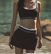 Black skirt set