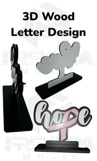 Image 2 of HOPE 3D Wood Design Hand made