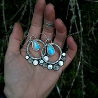 Image 3 of Moonstone Hoops