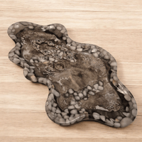 Image 3 of Handmade Marble-Effect Home Decor | Unique Art Piece