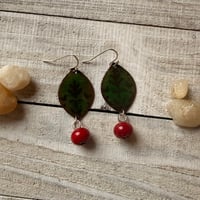 Image 1 of Low Bush Cranberry - Glass Enamel on Copper 