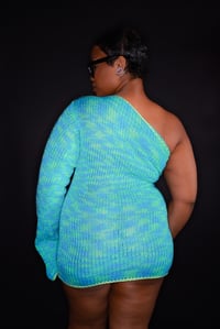 Image 2 of One Shoulder Knit Dress