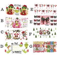 Image 2 of UV DTF Christmas Holiday Tumbler Wraps