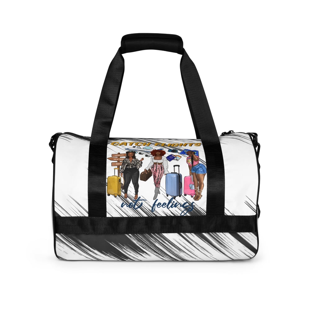 Image of Catching Flight All-over print gym bag