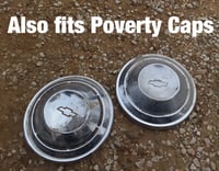 Image 7 of 60-66’ Chevy Hubcap Adapters for Coy's, Boyd, Speedway, or Detroit Steel Wheels - Set of 4
