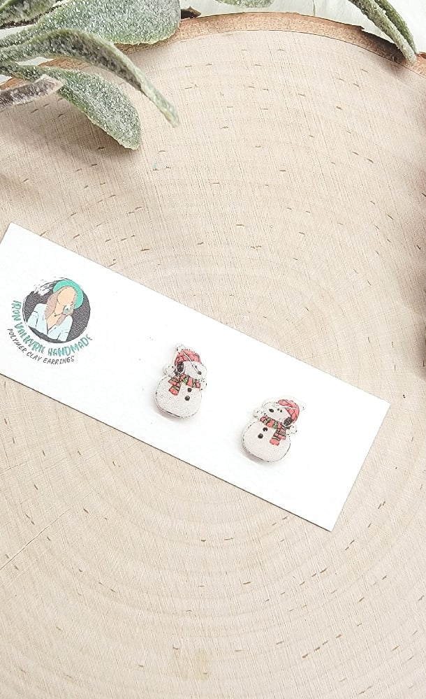 Image of Snoopy Snowman Studs