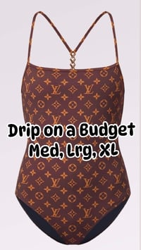One Piece Brown Monogram Swimsuit