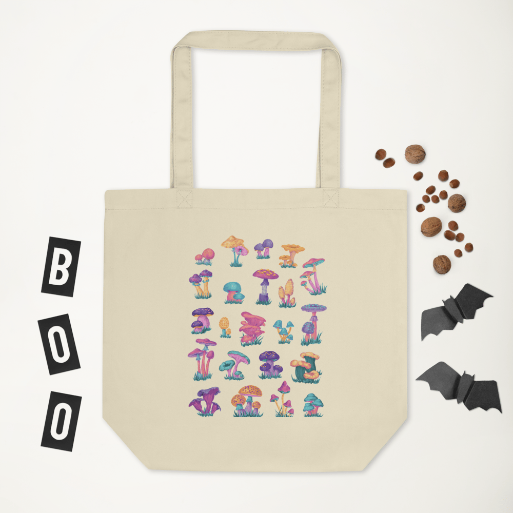 Image of Mushroom Chart Tote Bag