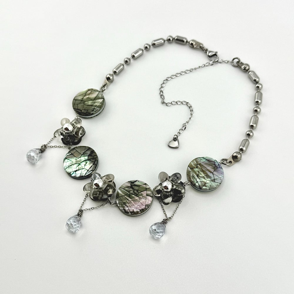 Image of Abalone Petals Necklace