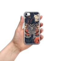 Image 3 of Grunge Goth Style Cottagecore Moth Clear Case for iPhone®