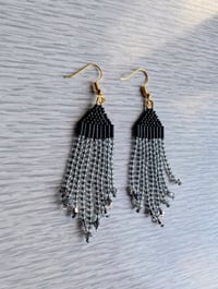 Black and crystal fringes