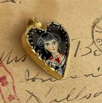 Image 1 of Heart Shaped Tattooed Lady Pendant 