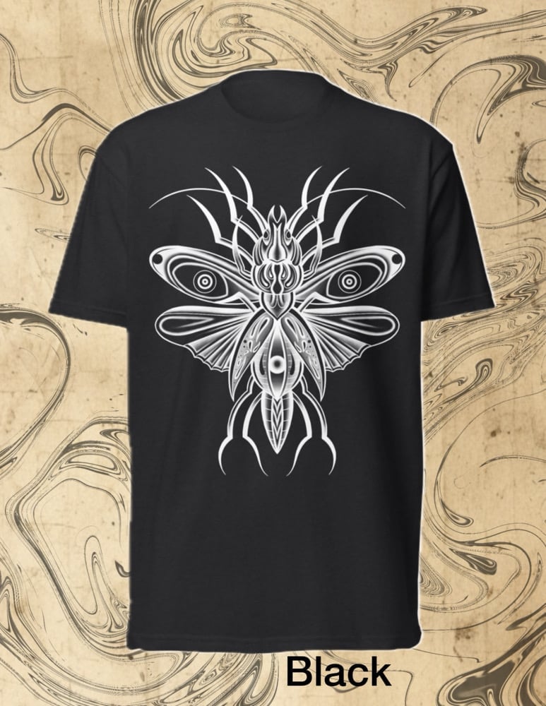 Image of Alien Insect White - Unisex Fitted T-Shirt 