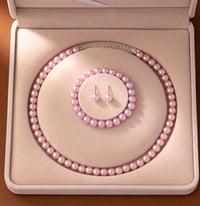 Image 1 of 3 pcs Pearl Jewelry Set