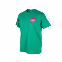 Image 1 of BNE Drippy Heart Tee (green)