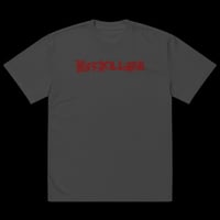 Oversized faded Black. Mess Logo