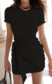 Winnie Shirt Dress - Black