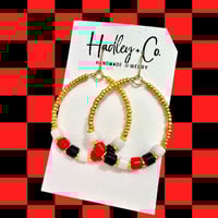 Gameday Beaded Hoops
