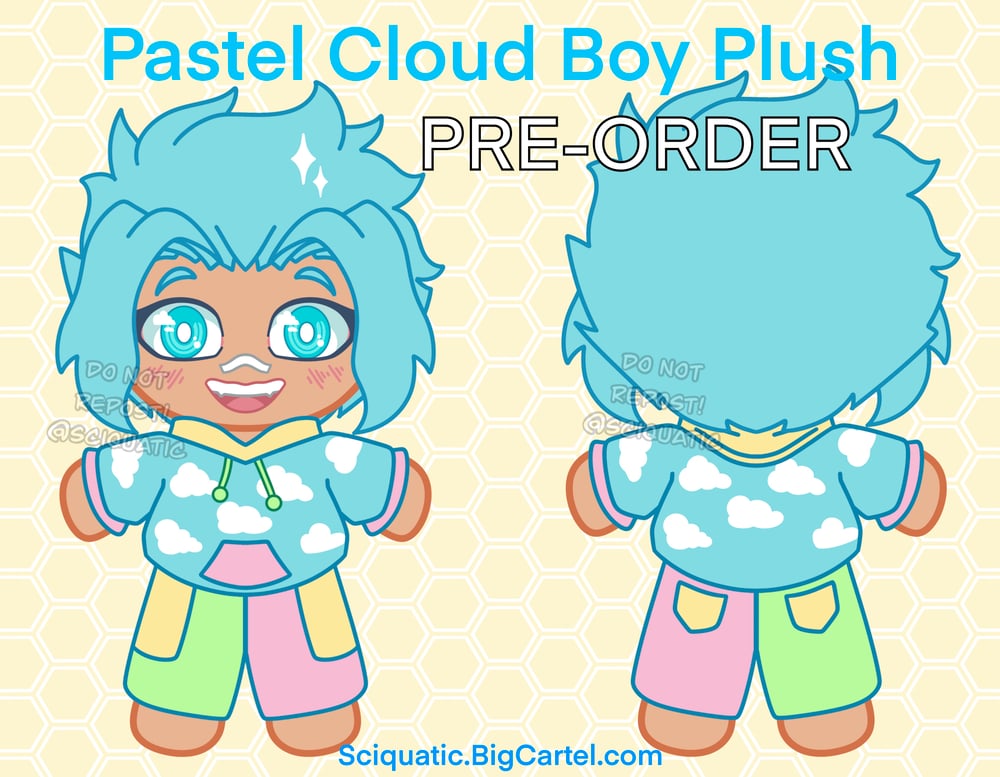 Image of Pastel Cloud Boy Plush PRE ORDER READ DESCRIPTION
