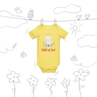 Image 3 of Baby girl short sleeve one piece (Child of God)