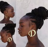 Image 4 of Custom Initial Earrings 