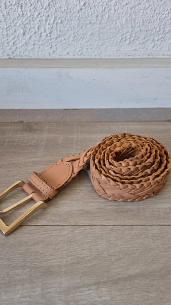 Image of Wagon Plait Belt. Nude. By Holiday Trading and Co.