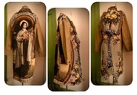 Image 1 of Upcycled “Thérèse of Lisieux: The Little Flower” tapestry blanket coat