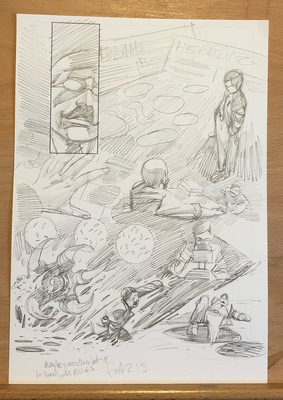 Image of Fort issue 2 page 5 pencils