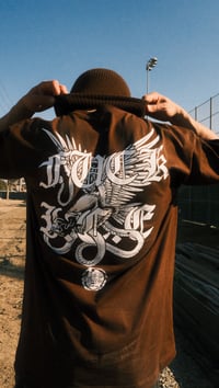 Image 3 of FUCK I.C.E BROWN T SHIRT