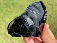 Image 2 of Raw Black Obsidian Chunk #1813