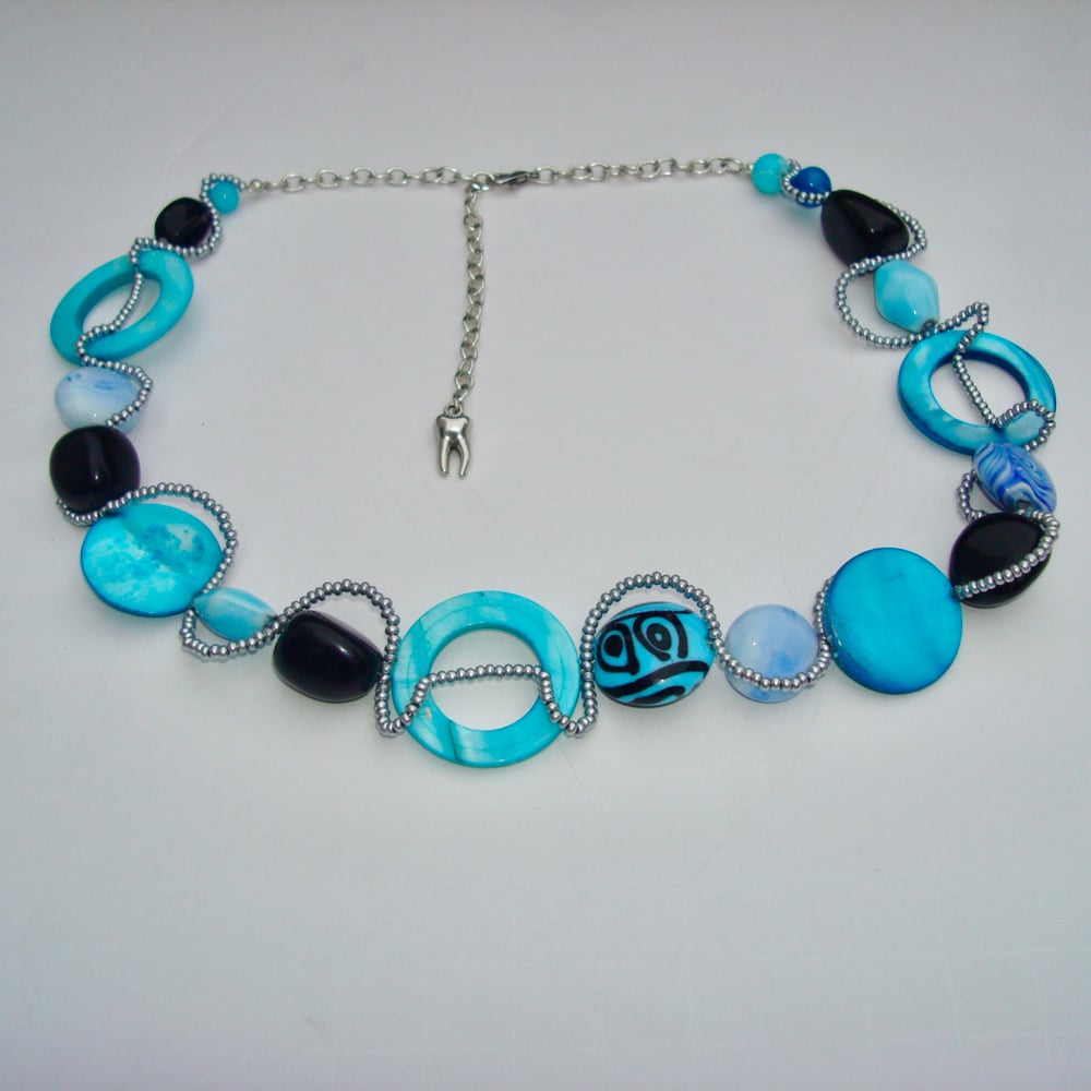 Image of BLACKXBLUE 2WISTED NECKLACE