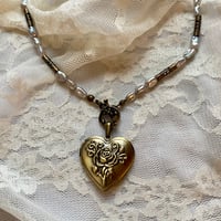 Image 4 of THE FLORA LOCKET (PEARL)