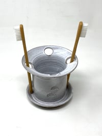 Image 2 of Four hole Toothbrush Holder, Dolphin 