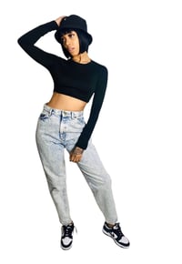 Image 1 of Vintage Lee Stone Wash Jeans