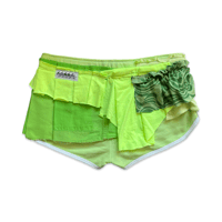 Image 2 of Neon Patchwork Ruffle Shorts