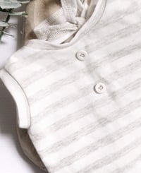 Image 3 of Newborn bodysuit for photoshoots | Robbie| stripes | sleeveless